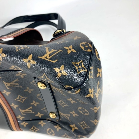 LOUIS VUITTON Black Monogram Canvas Shoulder Bag - Picture 5 of 16